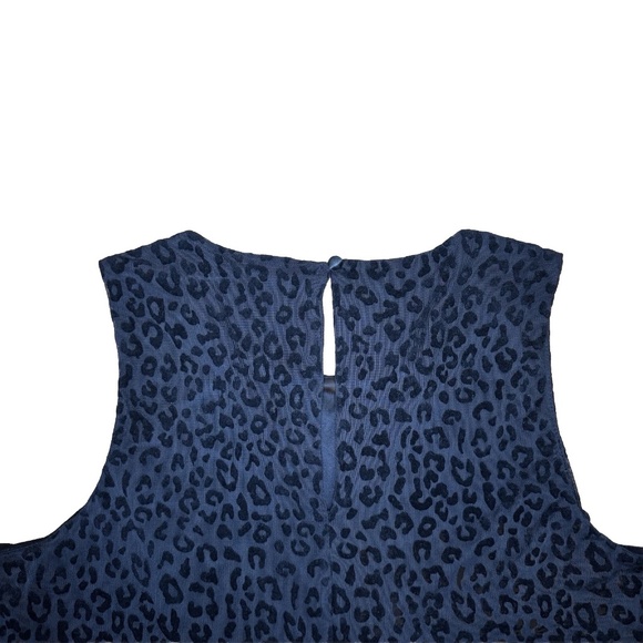 Torrid Black Lined Mesh Flocked Leopard Animal Print Trapeze Dress Size 3 - Picture 5 of 11